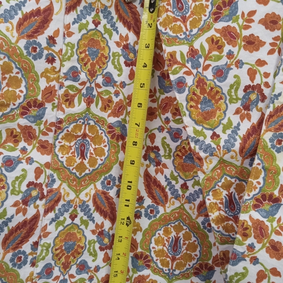 Set 4 Floral Fall Placemats, Nicole Miller, Cloth Table Mats 12x18" - Picture 4 of 5